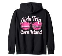 Girls Trip Corn Island Bachelorette Donne Viaggio Felpa con Cappuccio