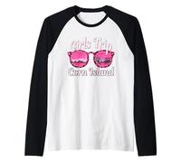 Girls Trip Corn Island Bachelorette Donne Viaggio Maglia con Maniche Raglan