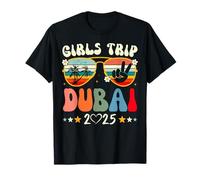 Girls Trip Dubai 2025 Summer Beach Weekend Vacation Matching Maglietta