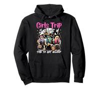 Girls Trip Salem 1692 Time To Get Wicked Halloween Group Felpa con Cappuccio