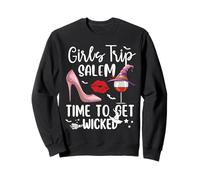 Girls Trip Salem Time To Get Wicked Halloween Group Matching Felpa