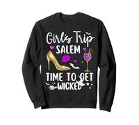Girls Trip Salem Time to Get Wicked Halloween Group Matching Felpa