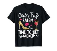Girls Trip Salem Time to Get Wicked Halloween Group Matching Maglietta