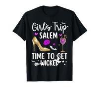Girls Trip Salem Time to Get Wicked Halloween Group Matching Maglietta