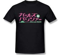 Girls und Panzer 3D Print Short Sleeve Fashion T Shirt for Men 100% Cotton M