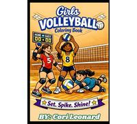 Girls Volleyball Coloring Book