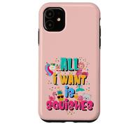 Girls Who Love A Squishy Rosa Pallido All I Want is Squishies Custodia per iPhone 11