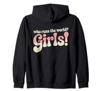 Girls Who Runs The World Potere Donne Femminista Ragazza Felpa con Cappuccio