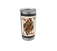 Girls Will Be Girls Queen Mantis - Carte da gioco con teschi Bicchiere termico in acciaio inox doppia parete