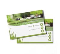 GIRLSIGHT Biglietto da Visita Professionale Design Ecologico - Sfondo Verde Natura con Logo Personalizzabile, Ideale per Aziende Ecologiche, Paesaggi e Servizi di Giardinaggio, Bianco con motivi