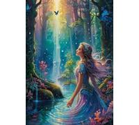 Girlss And Landscapes Painting - Colourful Puzzle Irregolare - Adult'S Giocattoli Educativi Per La Famiglia - Arte Murale Gifts - 1000 Pezzi Puzzle Zx625Aw