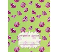 Girly Composition Notebook - Green to Yellow with Pink Diamonds: 7.5" x 9.25" · Bold, Unique, and Unapologetically Extra