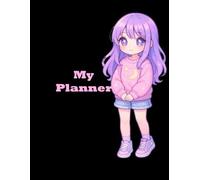 Girly Daily Planner: Undated Daily Weekly Monthly To Do List Homework Assignment Home Self Care Teens 8.5 x 11 Black