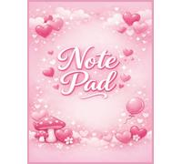 Girly Notepad: This large notepad includes 110 spacious pages, giving you plenty of room to keep track of all your thoughts, plans, ideas, and daily notes.
