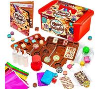 GirlZone Fabbrica dei Cioccolatini Little Choco Delights, Kit Cioccolatini, Formine in Silicone, Laboratorio Cioccolato Bambini per Barrette e Dolci