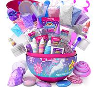 GirlZone Regali per Ragazza Uova Unicorno Sorpresa di Slime per Bambini Tutto per fabbricare la Tua Melma - Kit Slime Fluffy Uovo Sorpresa - Fabbrica Slime luccicante con Il Uovo Unicorn per Bambina