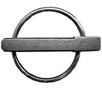 Girmann Perno pieghevole standard - varie dimensioni misure zincato 8 mm