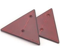 Girmann Riflettore triangolare, 2 pezzi con 2 fori di fissaggio, standard DIN
