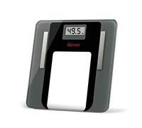 Girmi BP75 Bilancia Digitale di Composizione Corporea "Real Fit", 100g/180 kg, 18 indicatori corporei, App, Display LCD, Analisi di Bioimpedenza BIA, Vetro temperato