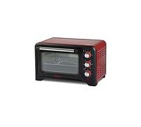 Girmi FE20 Forno Elettrico Ventilato Fornetto con Grill 20 Litri 1380 Watt con Timer e Luce colore Nero Rosso