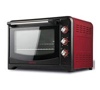 Girmi FE42 Forno Elettrico Ventilato, 2000 W, 42 Litri, Ventilazione, Luce interna, Griglia Inox, Funzione di cottura, Base, Grill, Combinata, Accessori inclusi, Rosso/Nero