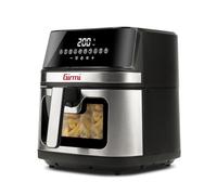 GIRMI FRIGGITRICE AD ARIA 8 L ARIA, capacità l, Max potenza 2200 W, Nero-Grigio acciaio