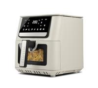 Girmi FG84 Friggitrice ad Aria Ecofrit Crisp, 6,5 Litri, 1700W, Display digitale, 8 programmi, Partenza Ritardata, Vassoio Rialzabile, Timer, Temperatura regolabile, BPA/PFOA Safe, Ricettario incluso