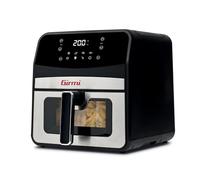 Girmi FG85 Friggitrice ad Aria con finestra "Ecofrit 6,5L", 8 Programmi, 1700 W, Display Digitale, Luce Interna, Vassoio antiaderente, Ricettario Incluso