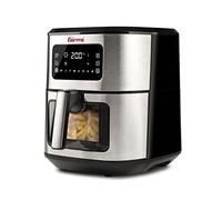 Girmi FG88 Friggitrice ad Aria con Finestra EcoFrit Look, 6,5 Lt, 8 programmi, 1700 W, Display digitale, BPA/PFOA Safe, Luce interna, Vassoio antiaderente, Ricettario incluso