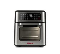Girmi FG97 Friggitrice ad Aria 12 Litri e Forno Elettrico, 1600-1800W, 12 Programmi Preimpostati, Cestello Rotante & Girarrosto, Vassoio Raccogli Grasso, Display Digitale, Accessori, Grigio Acciaio