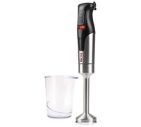 GIRMI - Frullatore ad Immersione Minipimer MX3800 Potenza 800 Watt Colore Nero / Acciaio Inox