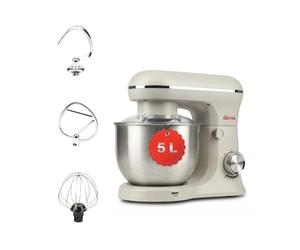 Girmi IM21 Gastronomo 5L Impastatrice Planetaria, 1500W (max), Contenitore INOX 5L con paraschizzi, 10 Velocità + Pulse, Dispositivo di Sicurezza, Accessori inclusi