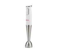Girmi MX03 Frullatore a Immersione, Fusto Lungo in Acciaio INOX, Bianco