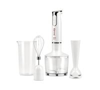 Girmi MX17 Frullatore a Immersione con Kit 3 in 1, Bianco-Grigio