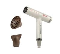 Girmi PH93 Asciugacapelli Brushless Professionale, 2000 W, 3 Velocità, 5 Temperature, Funzione Ioni, -50% Dimensioni peso, Diffusore, Beige/Marrone