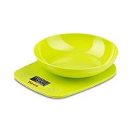 Girmi PS0103 Bilancia da Cucina, Plastica, 1 gr/ 5kg, Display LCD 45 x 22mm, Autospegnimento, Funzione TARA, Verde