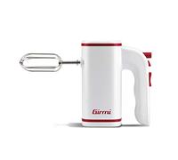 Girmi SB0301 Sbattitore, 150 W, 5 velocità + Turbo, Accessori inclusi INOX, Bianco/Rosso