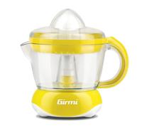 Girmi SR02 Spremiagrumi Elettrico, 2 Coni, 700 ml, 25 W, Giallo-Bianco