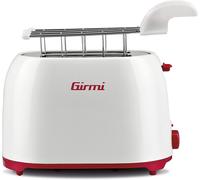 Girmi Tp10 Tostapane, 750 Watt, Plastica, Bianco/Rosso