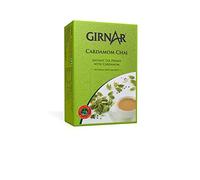 Girnar Cardamomo Bustine di tè 10 bustine di tè singolo (confezione da 1) - Premix istantaneo con cardamomo (Elaichi) Chai - Realizzato con estratto di tè naturale e una miscela di spezie aromatiche