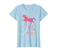 Giro A Cavallo Equitazione Donna Ragazza Cavaliere Cavallo Maglietta