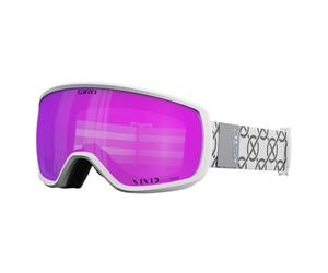 Giro Balance II - Maschera da sci per uomo, donna e ragazzi, con monogramma bianco e lente rosa acceso