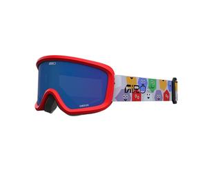 Giro Chico 2.0 - Occhiali da neve per bambini, con doppio parabrezza, imbottiti, compatibili con casco, Youth Small | Colore: faces multi/grigio cobalt