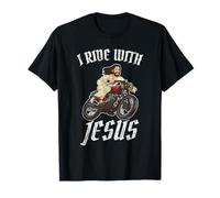 Giro con Gesù Dio per i motociclisti cristiani Maglietta