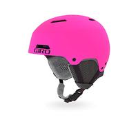 Giro Crüe Casco da sci/Snow, Unisex per bambini, Matte Bright Pink, 52-55.5 cm