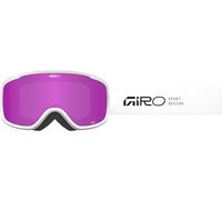 Giro Cruz Occhiali da neve da sci e snowboard Unisize | Occhiali da sci con visione estensiva EXV ampia, anti-appannamento, compatibile con il casco, colore: bianco stacked - lenti: amber scarlet
