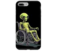 Giro intergalattico con questo divertente alieno in sedia a rotelle Custodia per iPhone 7 Plus/8 Plus