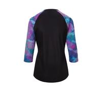 Maglia Roust 3/4 Donna Traspirante Nero/Viola/Azzurro Taglia S - Perfetta per Attività Intense