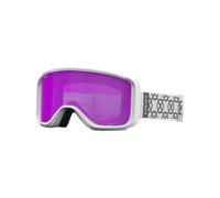 Giro - Maschera da sci - Sagen - White Monogram Strap with Amber Pink/Yellow Lenses - Bianco