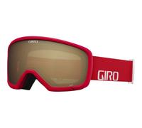 Giro Stomp Kids Ski Goggles - Goggles snowboard per giovani e ragazze - cinturino rosso e bianco con lente AR40